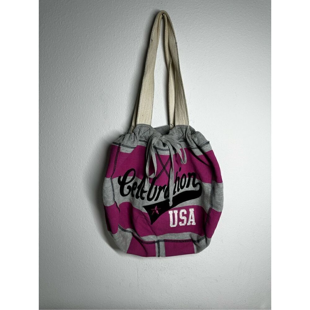 Soft As Grape Women’s Tote Shoulder Bag Pink Gray